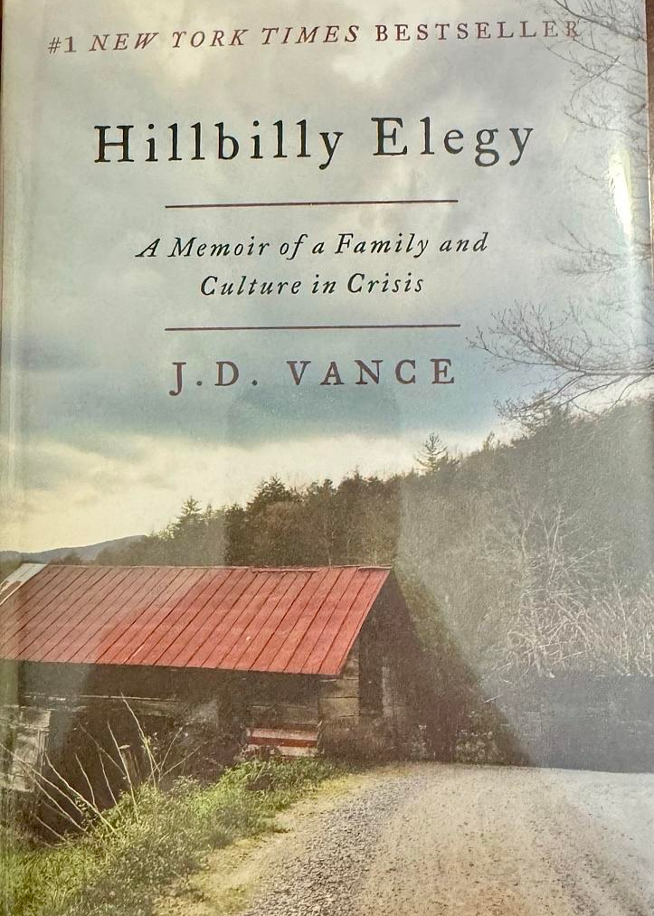 JD Vance (Vice-President) Signed "Hillbilly Elegy" Book #01